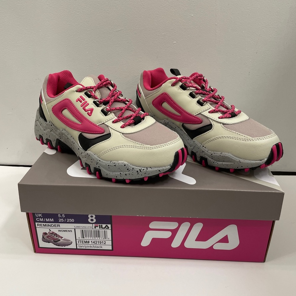 Fila tan/pink/black Shoes Size 8 - Picture 1 of 5